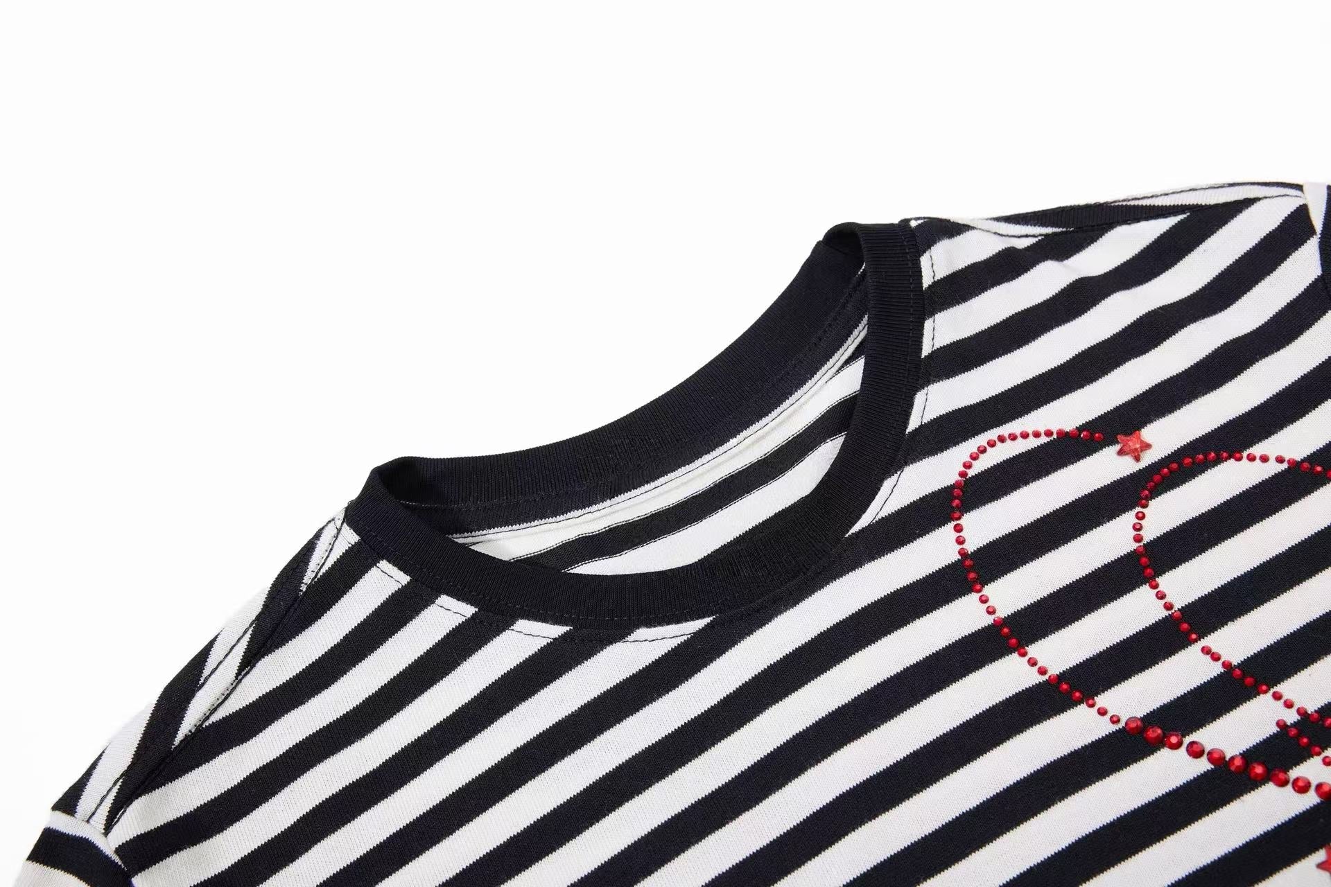 Omirad Rhinestone Stripe Tee