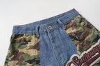 Omirad Camo Patch Denim Jorts