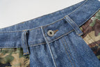 Omirad Camo Patch Denim Jorts