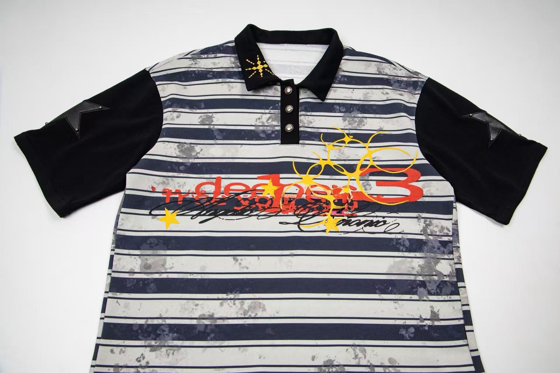 Omirad Vintage Stripe Polo Tee