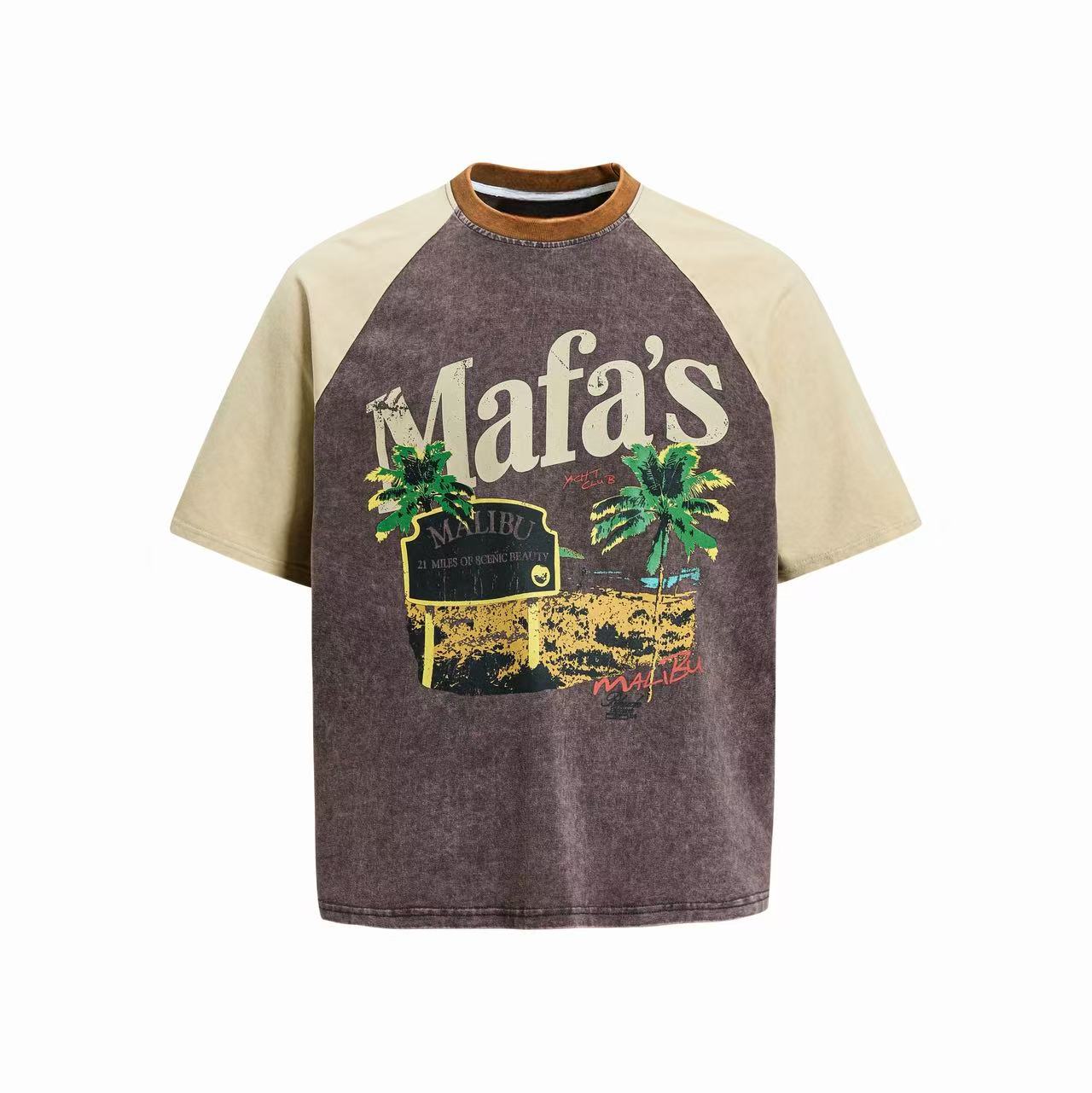 Omirad Malibu Washed Raglan Tee