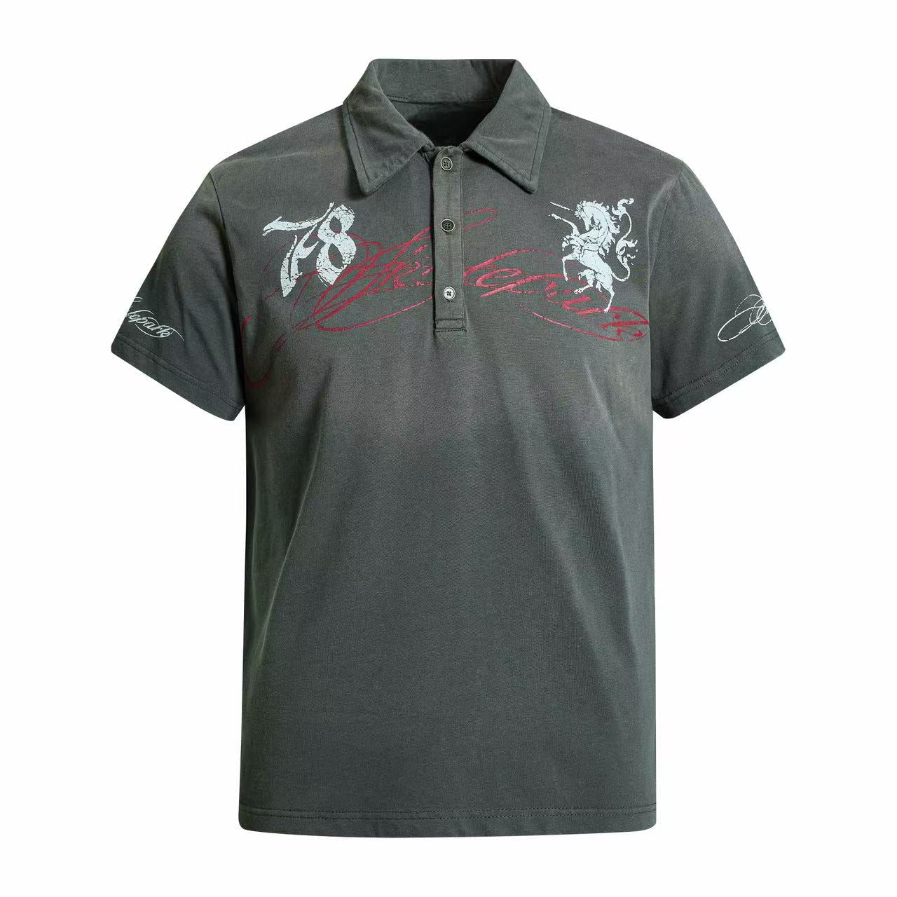 Omirad Vintage Graphic Polo Tee