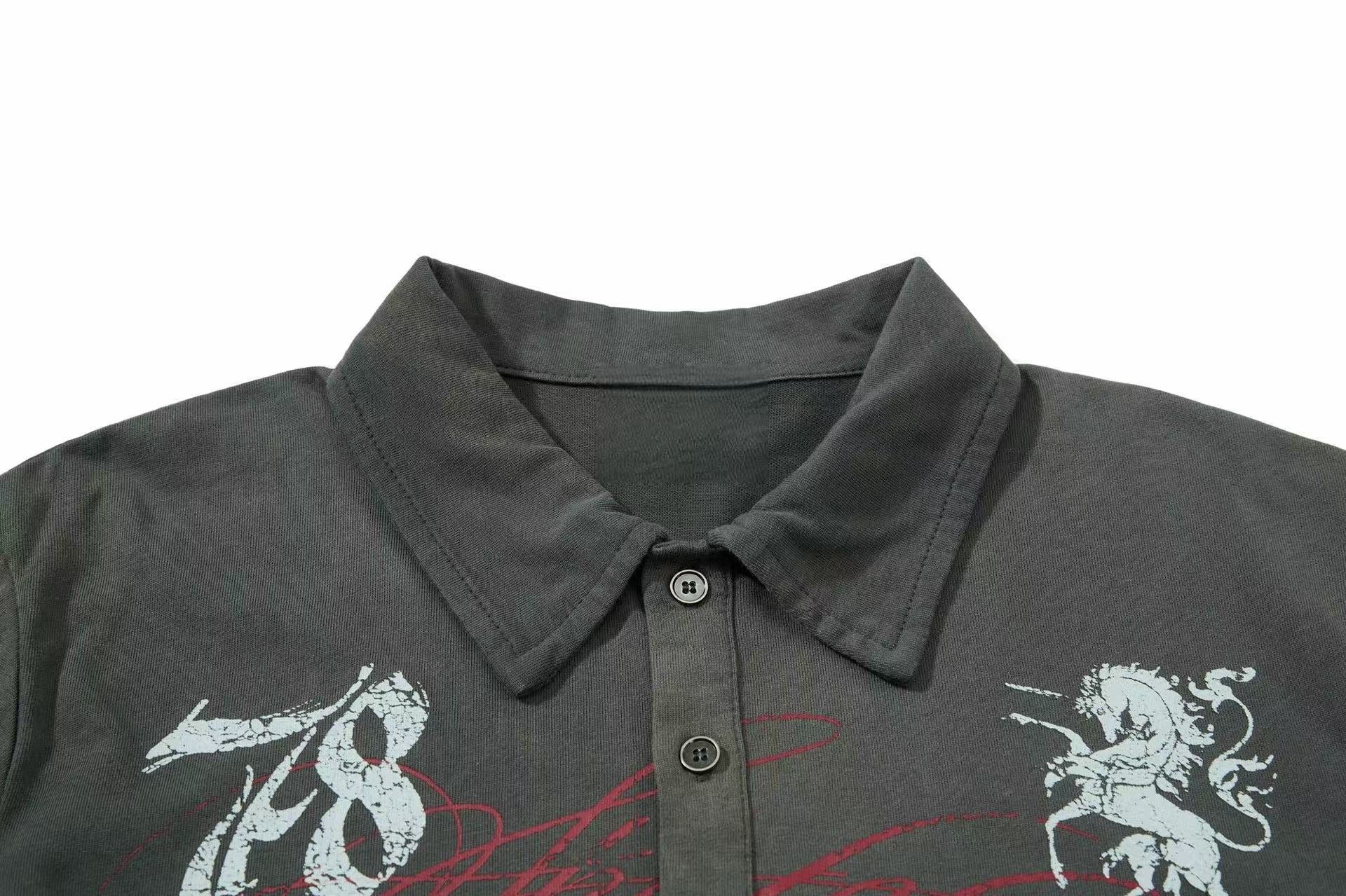 Omirad Vintage Graphic Polo Tee
