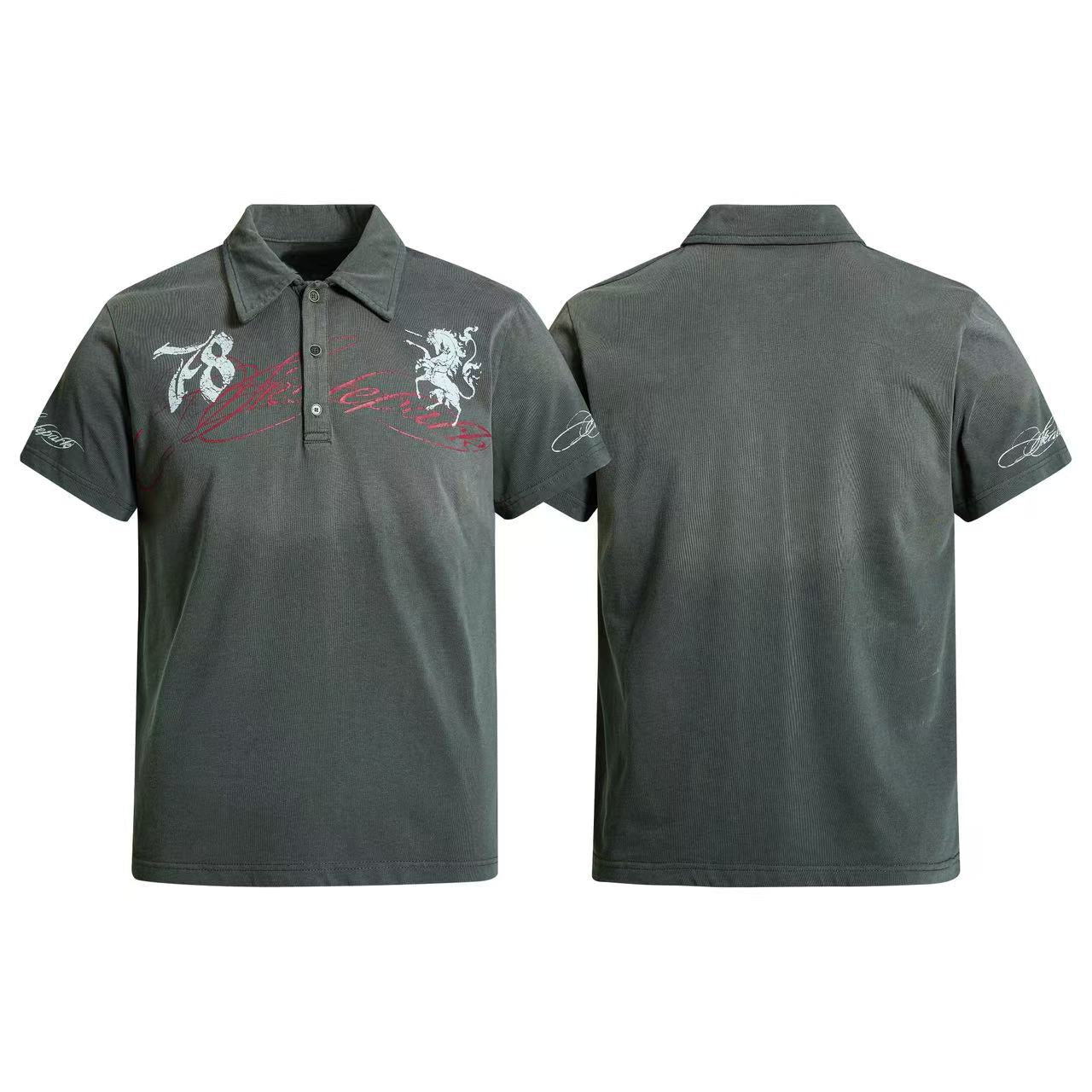Omirad Vintage Graphic Polo Tee