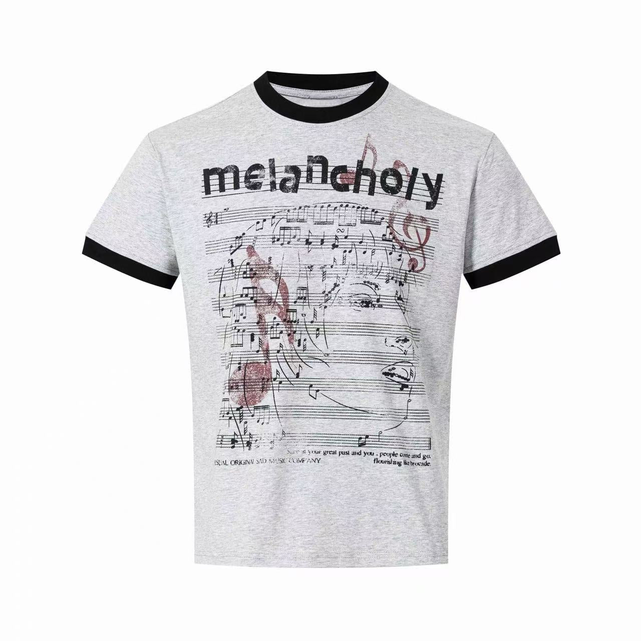 Omirad Melancholy Graphic Ringer Tee