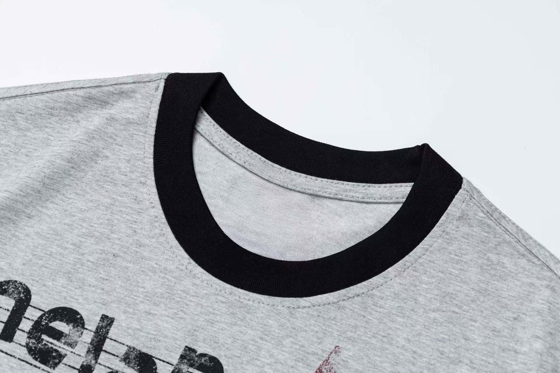 Omirad Melancholy Graphic Ringer Tee