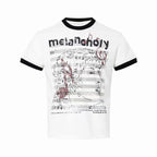 Omirad Melancholy Graphic Ringer Tee
