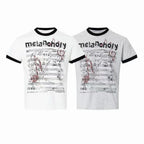 Omirad Melancholy Graphic Ringer Tee