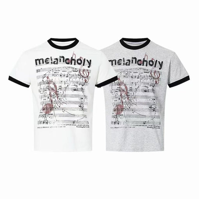 Omirad Melancholy Graphic Ringer Tee Hover Image