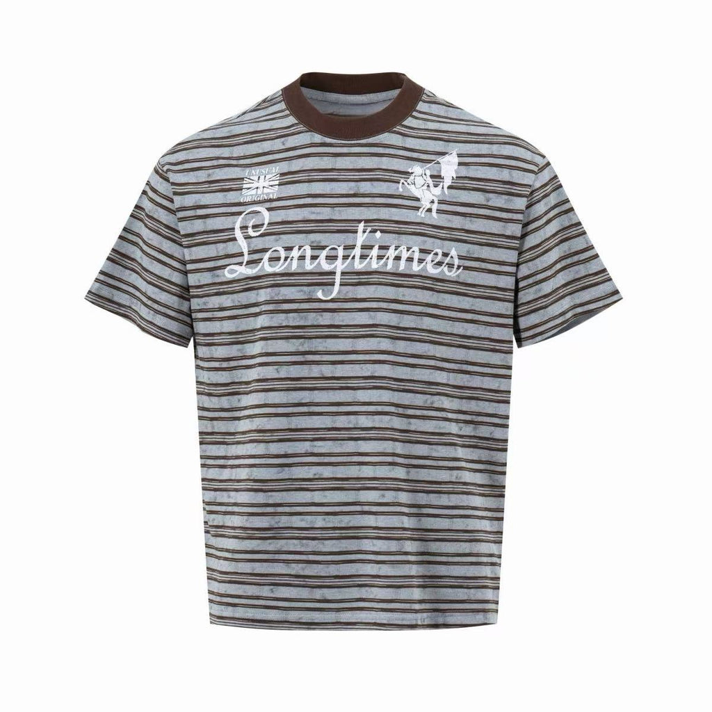 Omirad Vintage Striped Ringer Tee