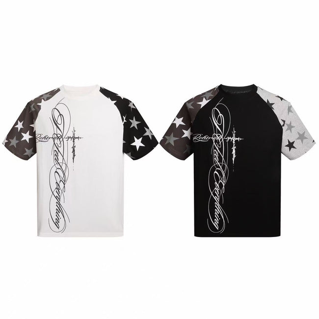 Omirad Star Sleeve Script Tee Hover Image