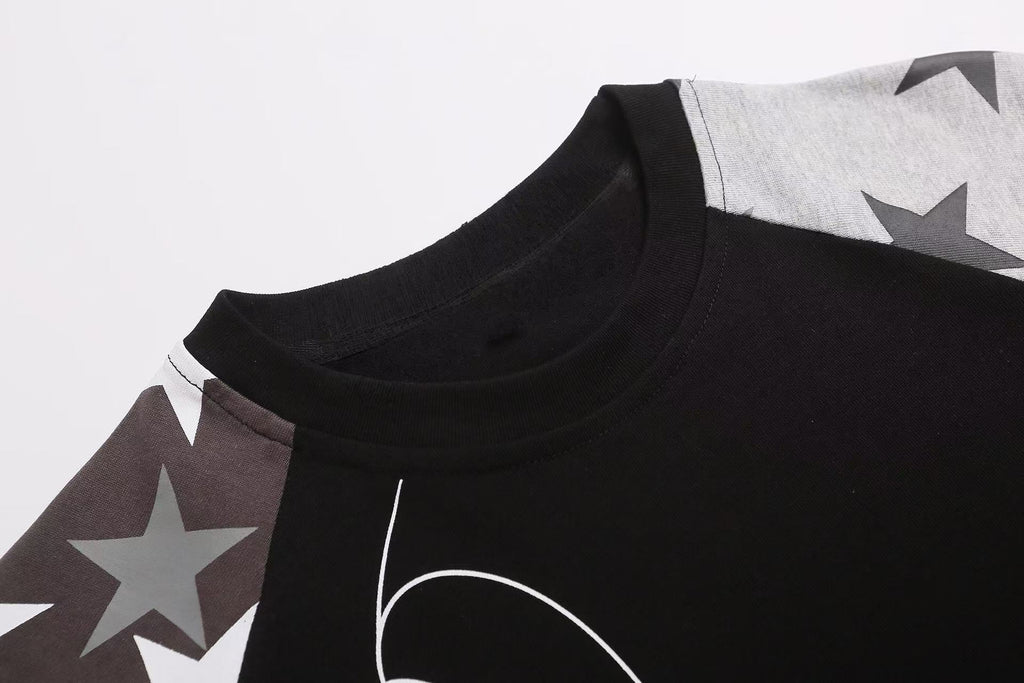 Omirad Star Sleeve Script Tee