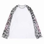 Omirad Leopard Raglan Long Sleeve Tee