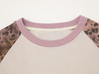 Omirad Leopard Raglan Long Sleeve Tee