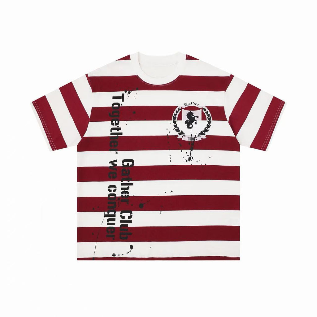 Omirad Striped Graphic Tee