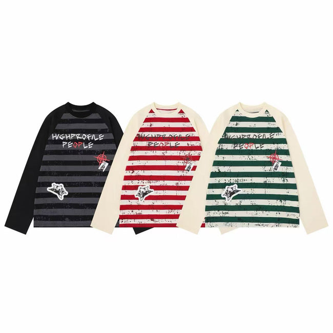 Omirad High Profile Striped Long Sleeve Tee Hover Image