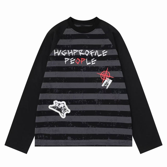 Omirad High Profile Striped Long Sleeve Tee Main Image