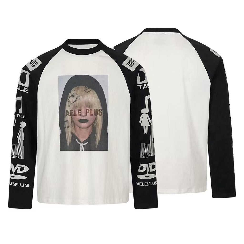Omirad Graphic Raglan Long Sleeve Tee