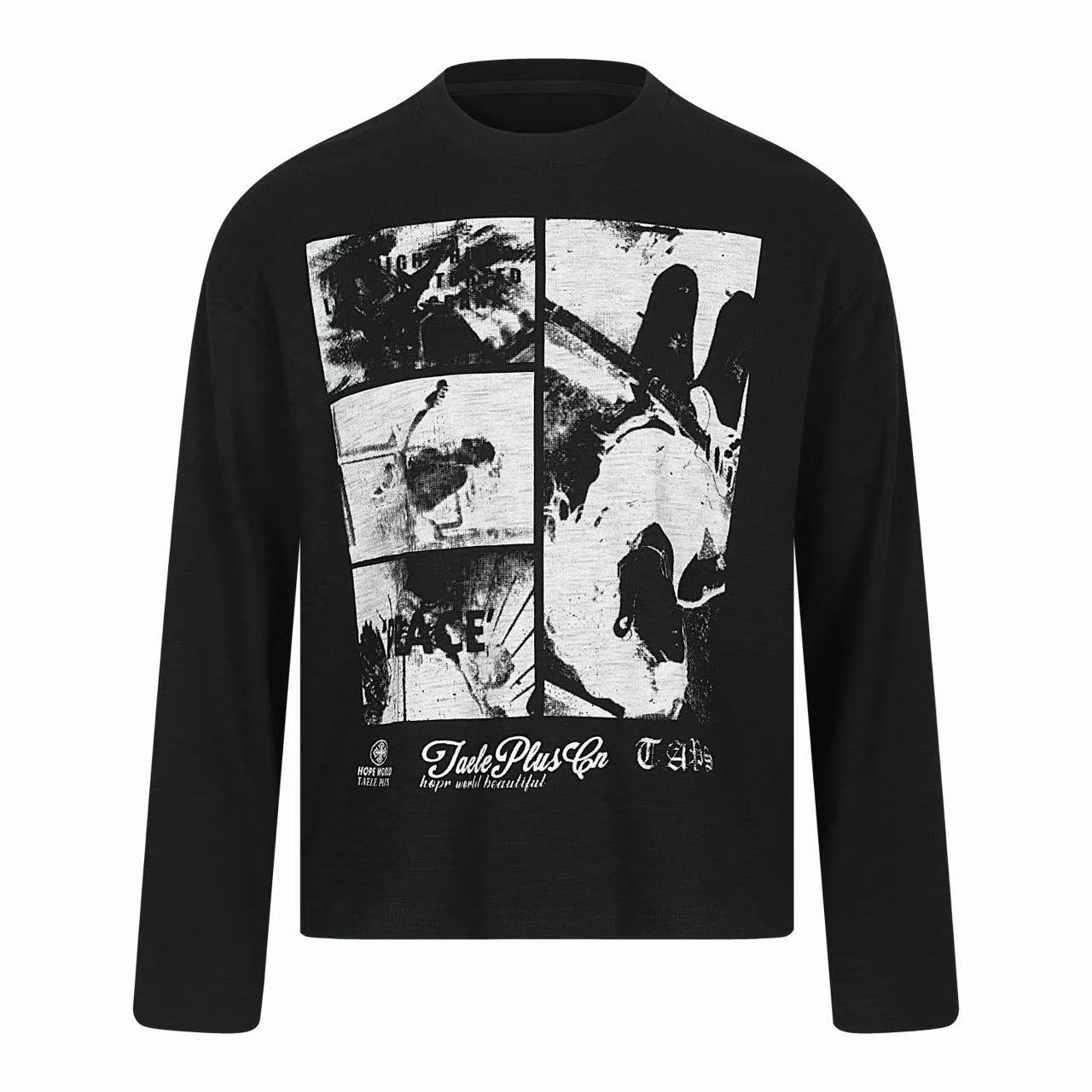 Omirad Vintage Photo Graphic Long Sleeve Tee