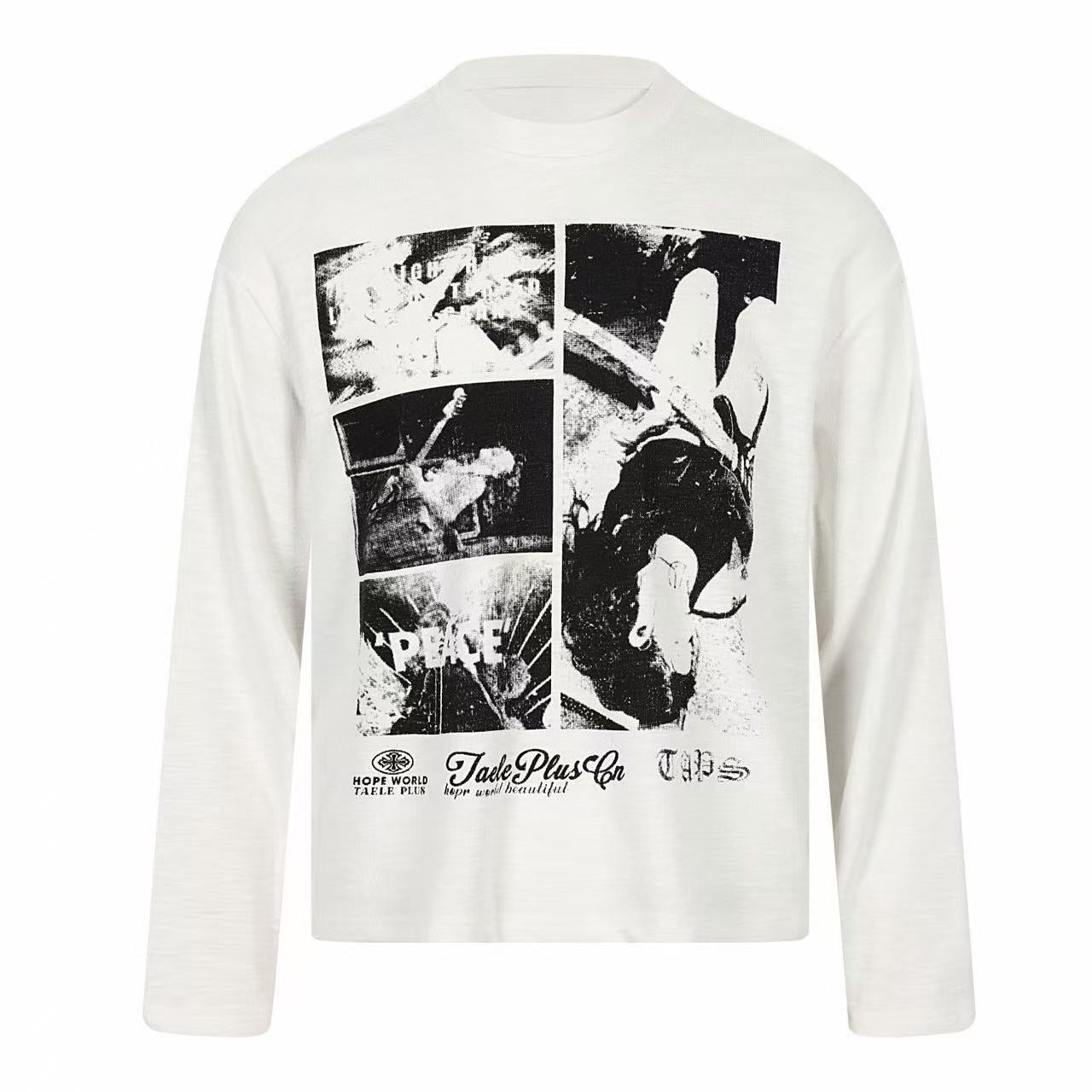 Omirad Vintage Photo Graphic Long Sleeve Tee