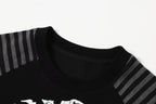 Omirad Gothic Stripe Raglan Long Sleeve Tee