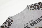 Omirad Leopard Raglan Long Sleeve Tee