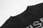 Omirad Waffle Knit Graphic Long Sleeve Tee