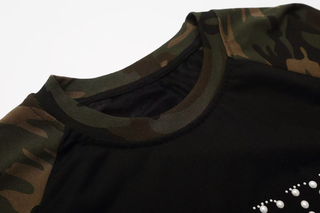 Omirad Camo Raglan Long Sleeve Tee
