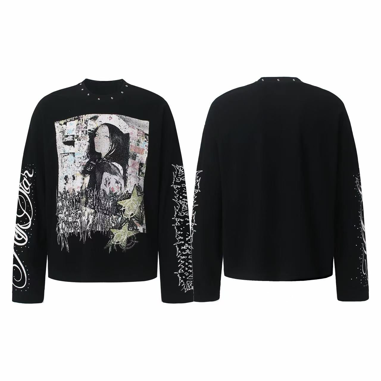 Omirad Studded Graphic Long Sleeve