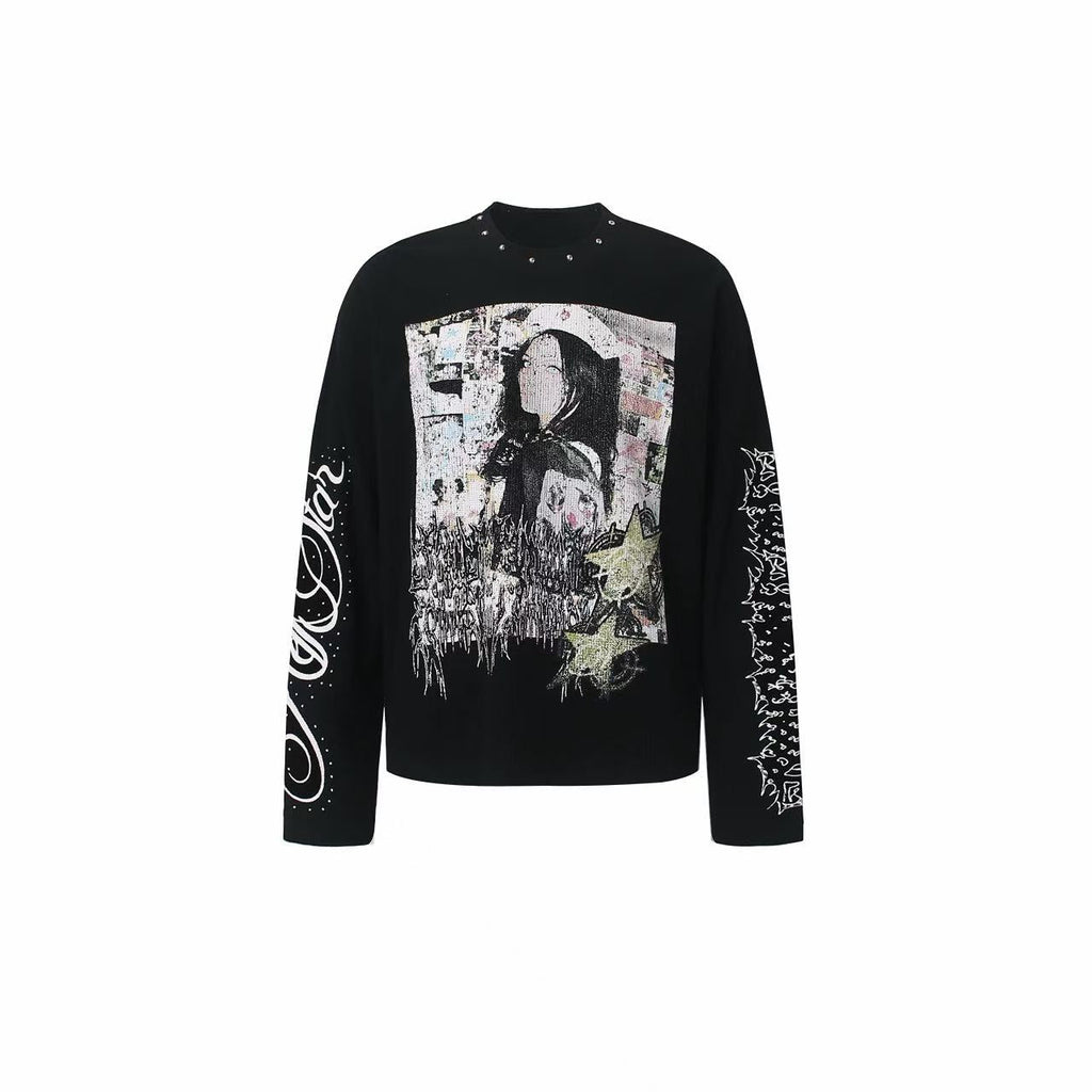 Omirad Studded Graphic Long Sleeve