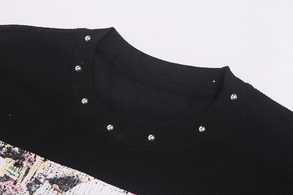 Omirad Studded Graphic Long Sleeve