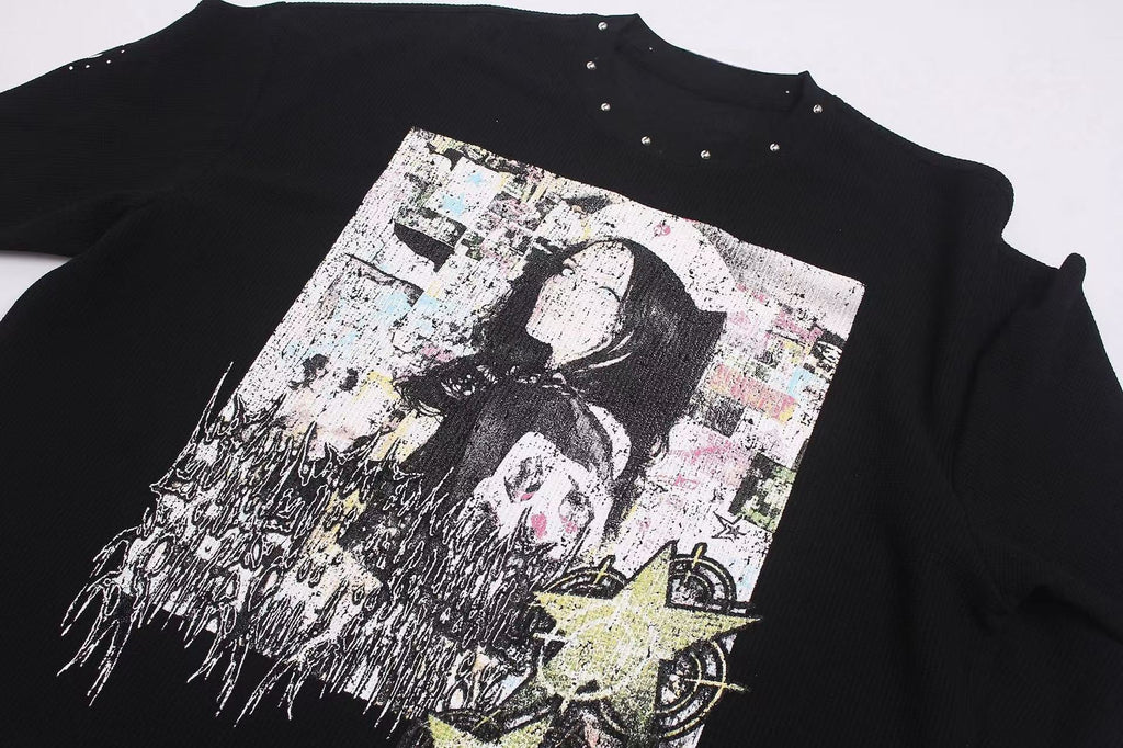 Omirad Studded Graphic Long Sleeve