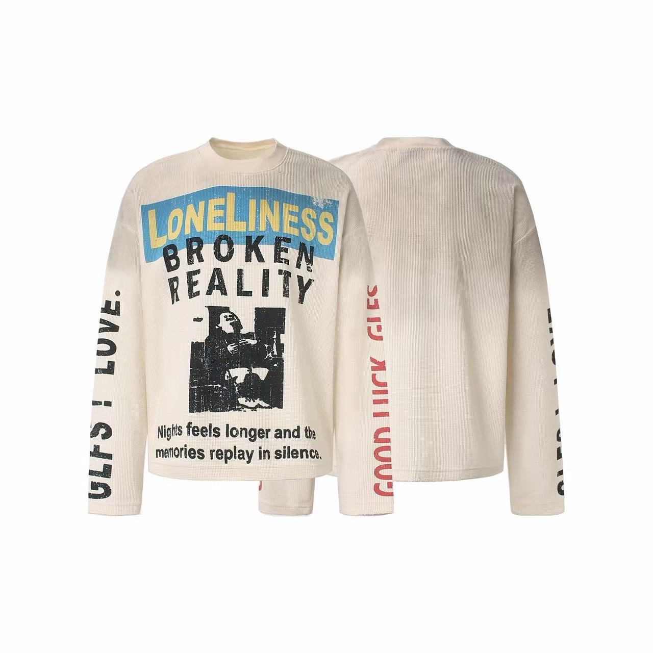 Omirad Waffle Graphic Long Sleeve