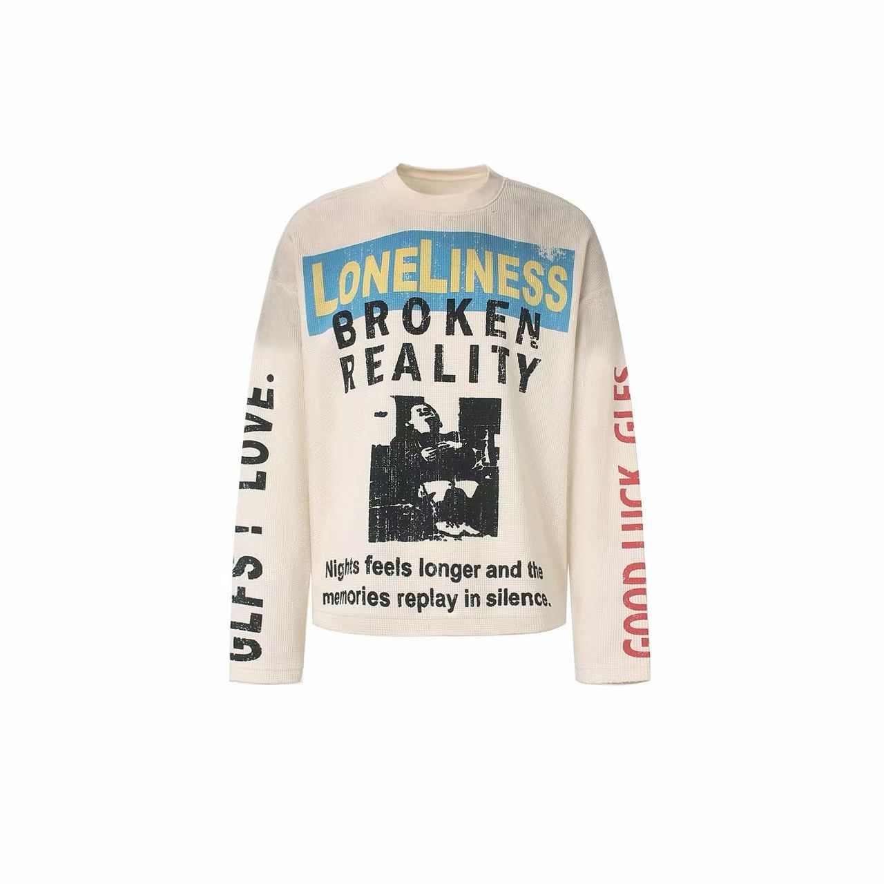 Omirad Waffle Graphic Long Sleeve