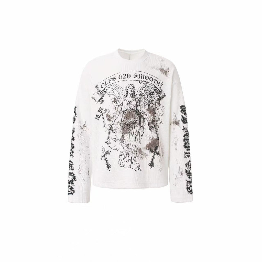 Omirad Vintage Angel Waffle Long Sleeve