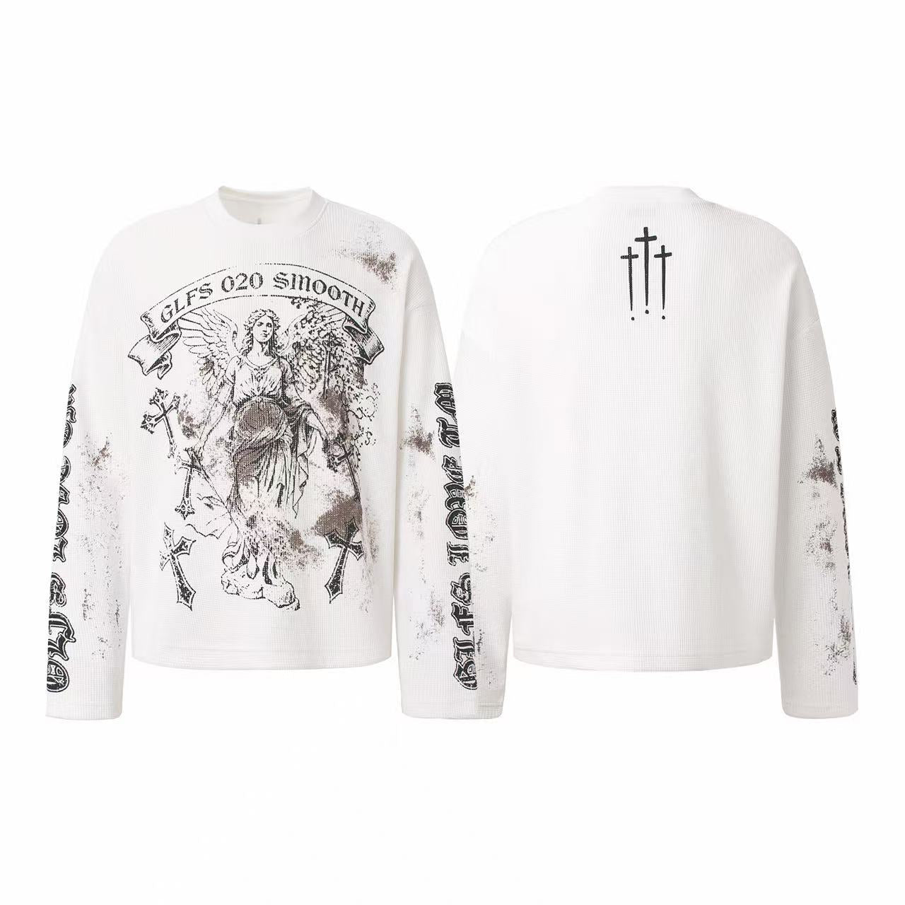 Omirad Vintage Angel Waffle Long Sleeve