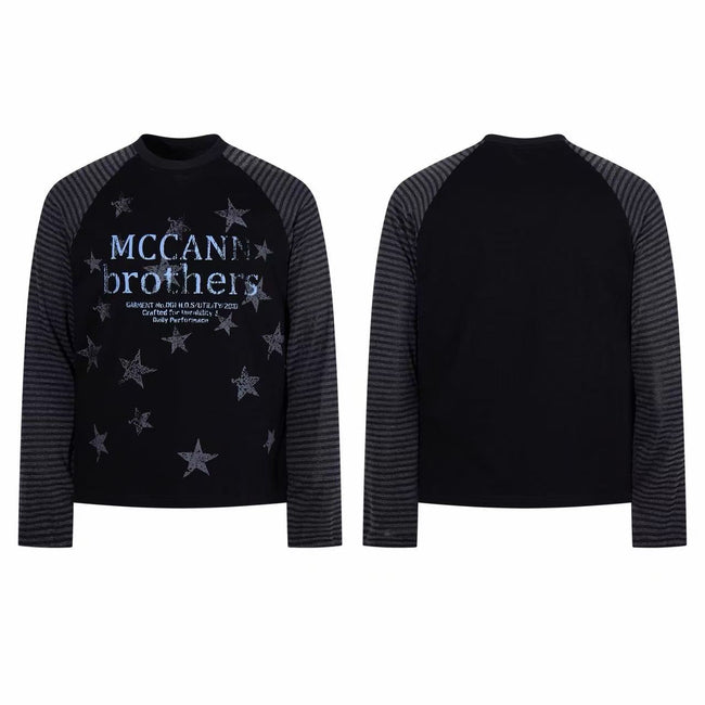 Omirad Star Graphic Raglan Long Sleeve Hover Image