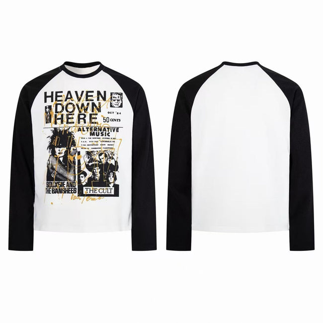 Omirad Vintage Alternative Music Raglan Long Sleeve Hover Image