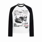 Omirad Vintage Street Graphic Raglan Long Sleeve