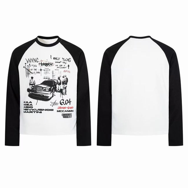 Omirad Vintage Street Graphic Raglan Long Sleeve Hover Image