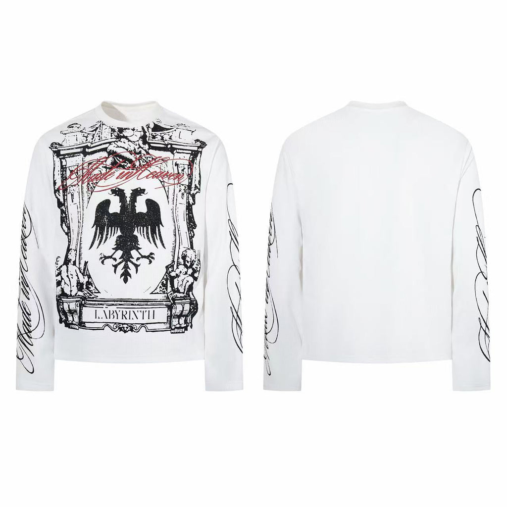 Omirad Gothic Crest Graphic Long Sleeve