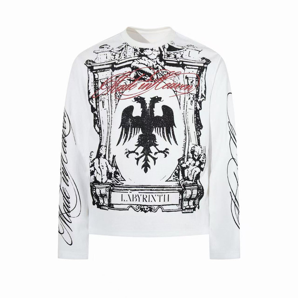 Omirad Gothic Crest Graphic Long Sleeve