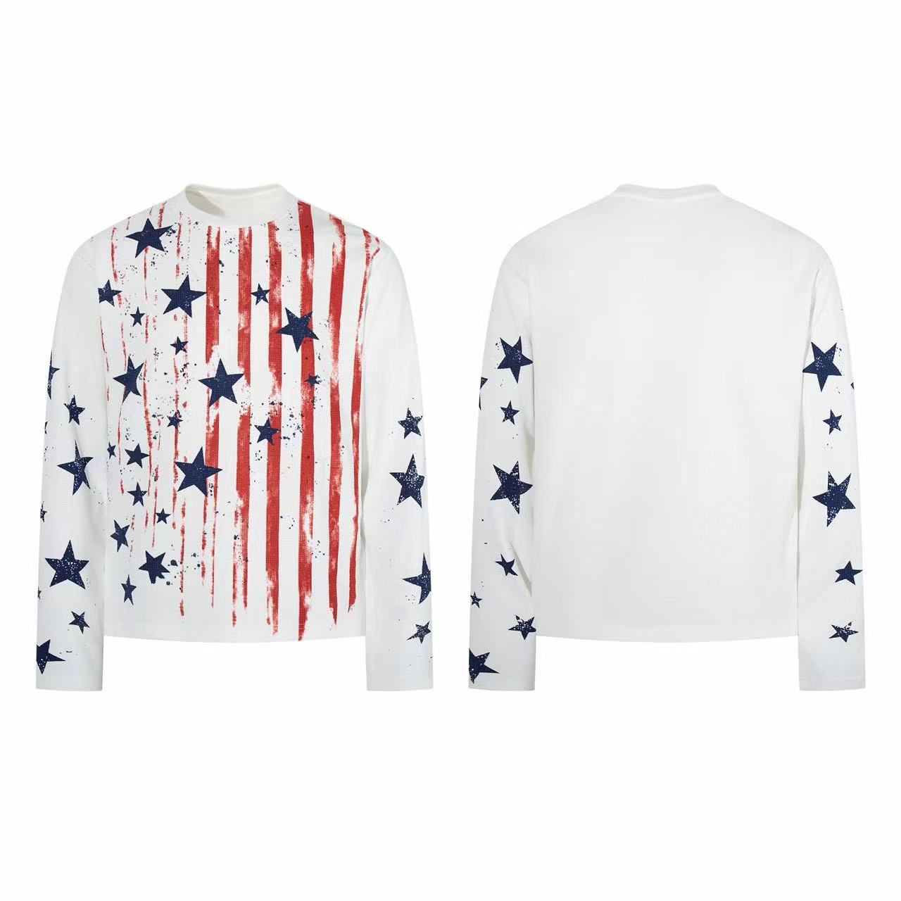 Omirad Vintage Flag Graphic Long Sleeve