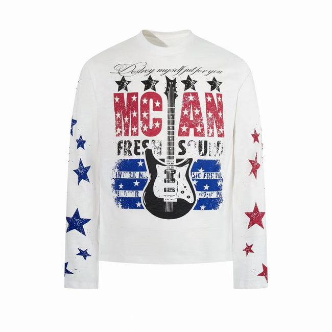 Omirad Vintage Guitar Graphic Long Sleeve Main Image
