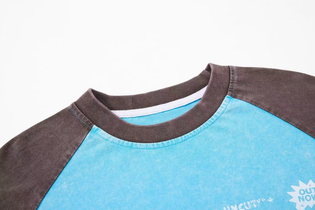 Omirad Vintage Raglan Graphic Long Sleeve T-Shirt