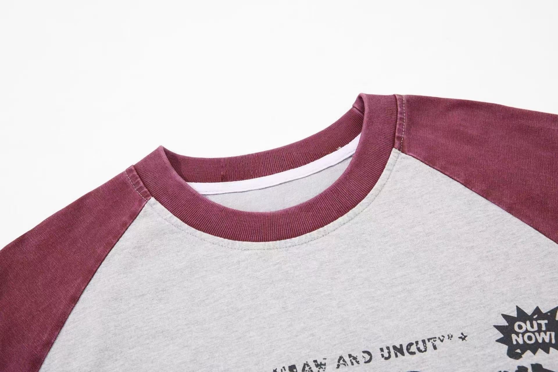 Omirad Vintage Raglan Graphic Long Sleeve T-Shirt