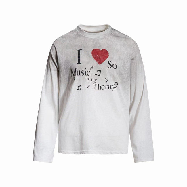 Omirad Vintage Music Graphic Long Sleeve Tee Main Image
