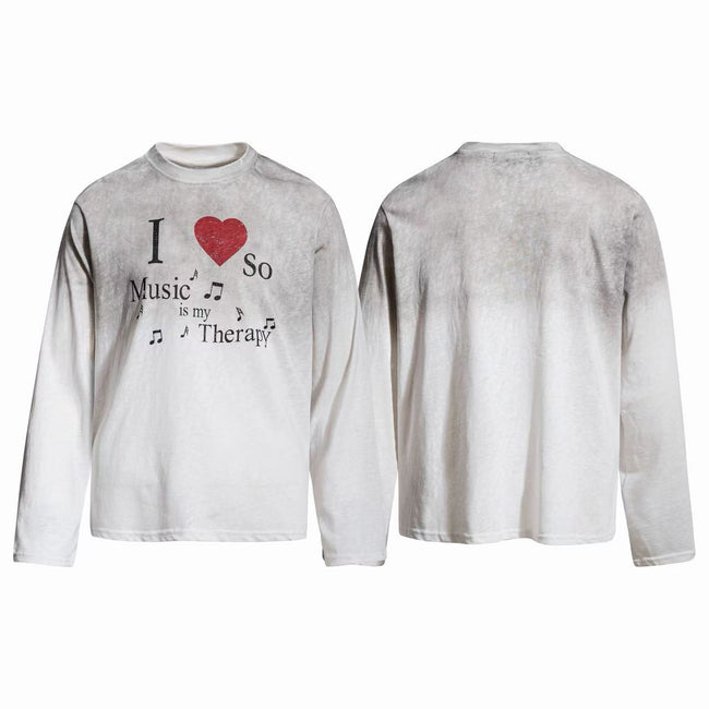Omirad Vintage Music Graphic Long Sleeve Tee Hover Image