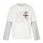Omirad Layered Striped Long Sleeve T-Shirt