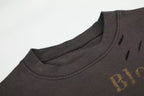 Omirad Vintage Distressed Graphic Long Sleeve T-Shirt